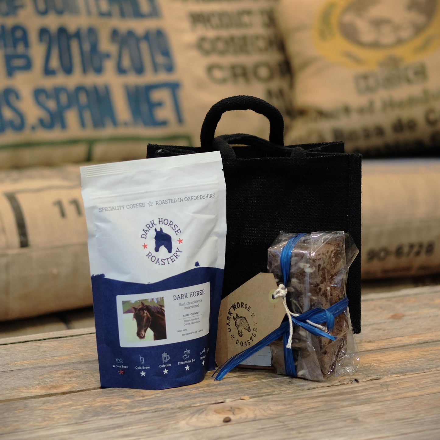 Coffee & brownie gift bag
