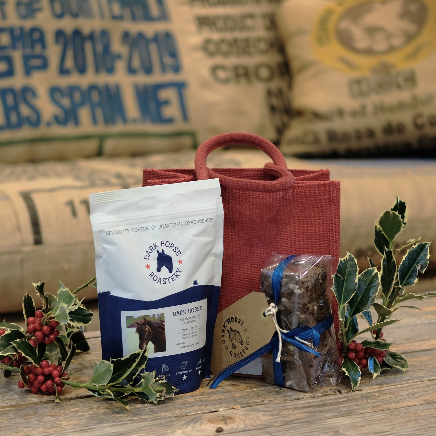 Coffee & brownie gift bag