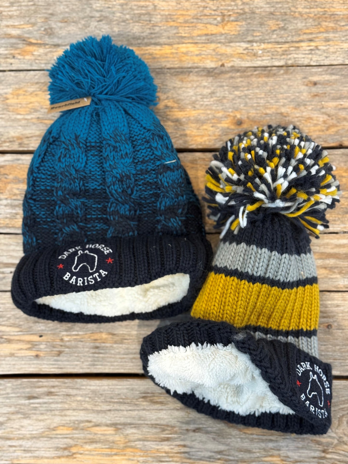 Dark Horse Barista bobble hat